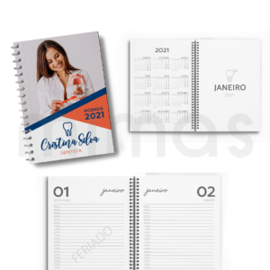 Agenda Diária com argolas MEDICINA Agendas 2